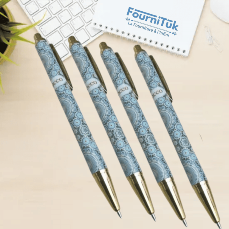 Stylo Artisanal Marocain – Motifs Zellij Traditionnels