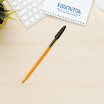BIC Orange Original – Stylos-Bille Pointe Fine 0,8 mm – Noir