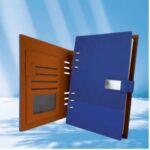 Agenda Journalier 165×235 mm – Similicuir Rigide avec Mécanisme 6 Anneaux || Fermeture Aimantée