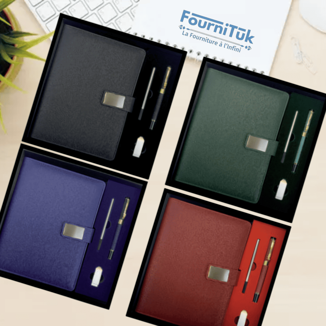 COFFRET VIP1008 || Agenda Premium 16×22 cm avec USB 64Go & Accessoires