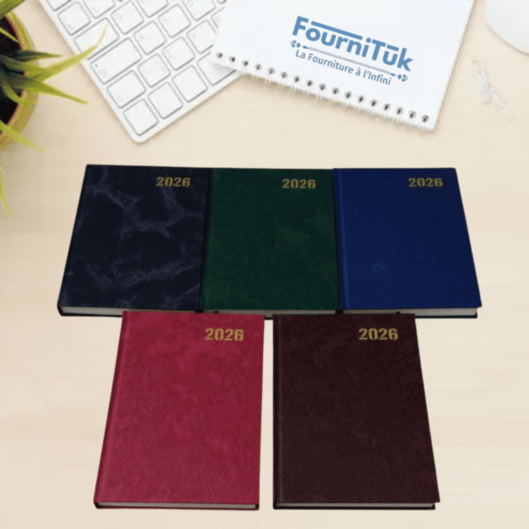 Agenda Journalier 2026 – Couverture Rigide Simili Cuir || Format 17×24 cm – 1 Jour par Page