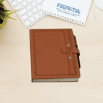 Agenda A5 avec Stylo Haute Qualité || Couverture Similicuir & Fermeture Élégante – Papier Blanc Premium