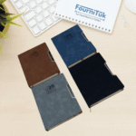 Agenda A5 avec Stylo || Couverture Rigide Style Bois – Élégant & Professionnel