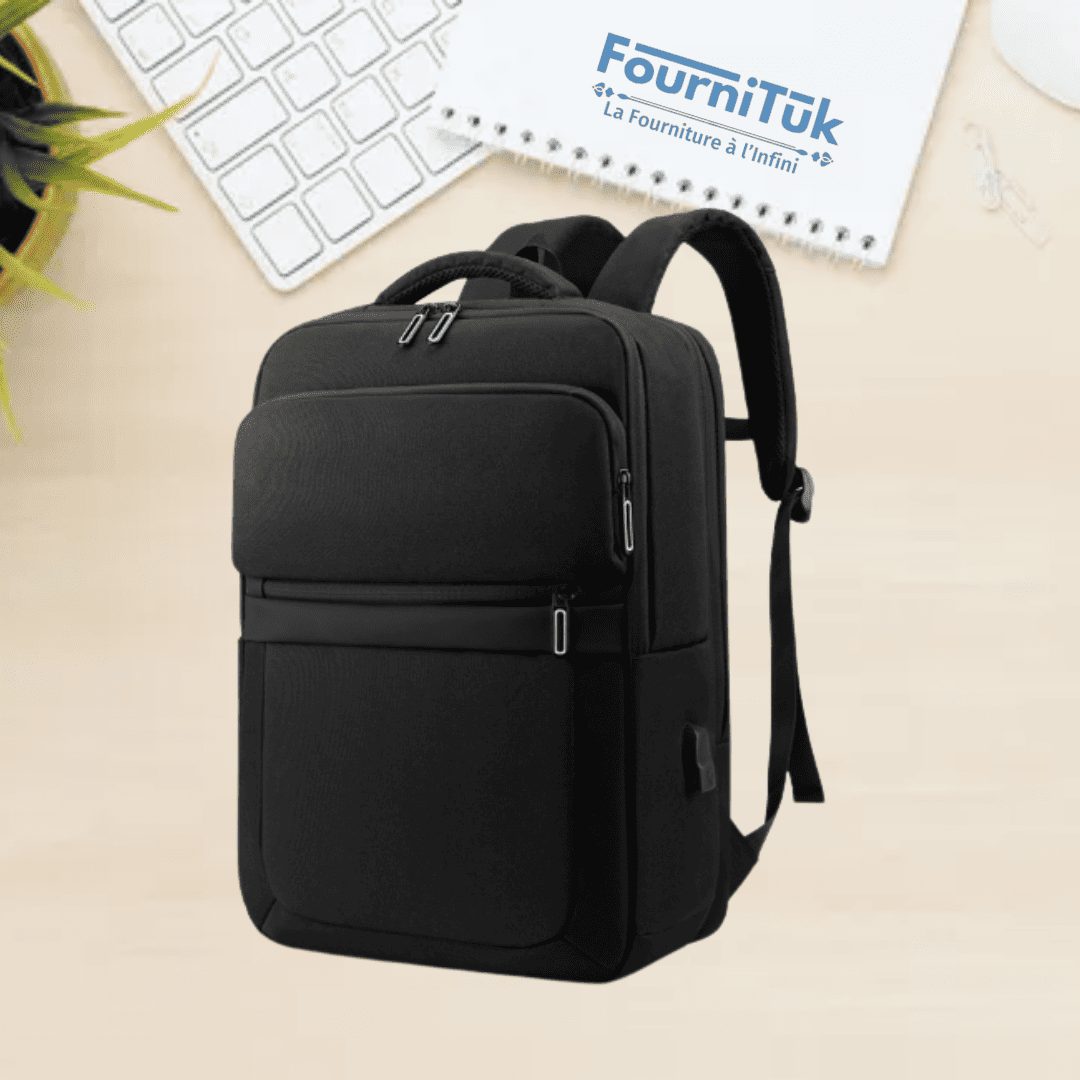 Sac à Dos Ordinateur Fuliya New 15.6" – Étanche & Haute Qualité avec Port USB