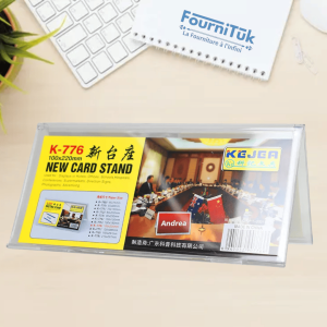 Card Stand 100 x 220 mm K-776 || Porte-Nom en Plastique Moyen Modèle