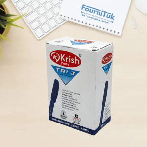 Stylo à bille pointe 1.0 mm Bleu KRISH TRI-3