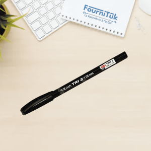 Stylo à bille pointe 1.0 mm Noir KRISH TRI-3 || Écriture fluide et confortable