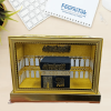 Maquette Décorative de la Kaaba Lumineuse – Noir & Or – Décoration Maison & Bureau