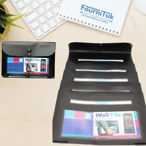 Porte-Documents Pliable 7 Pochettes – Format A4 | Organisation Murale & Bureau
