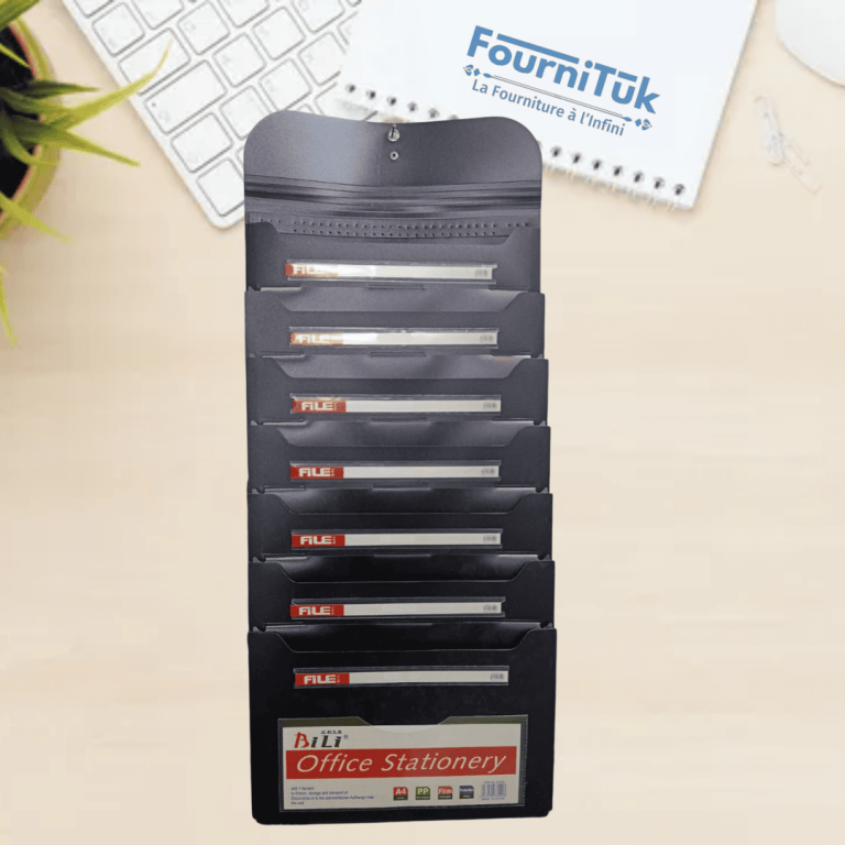 Porte-Documents Pliable 7 Pochettes – Format A4 | Organisation Murale & Bureau