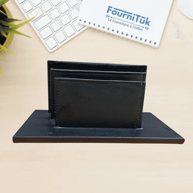 Trieur de Courrier & Documents – Simili Cuir Noir