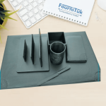 Parure Ensemble de Bureau en Similicuir – 6 Pièces || Ensemble de Bureau Similicuir de Luxe – 6 Pcs