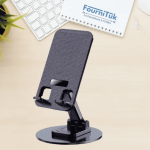 Support Téléphone & Tablette Ashiro – Pliant, Réglable et Rotatif 360°