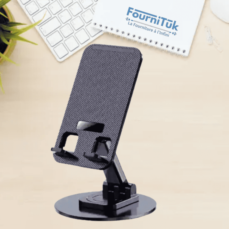 Support Téléphone & Tablette Ashiro – Pliant, Réglable et Rotatif 360°