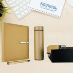 Coffret VIP 3 – Notebook 16×22 cm + Bouteille Thermos Intelligente + USB 32Go + Stylo || Ensemble Cadeau Professionnel Premium