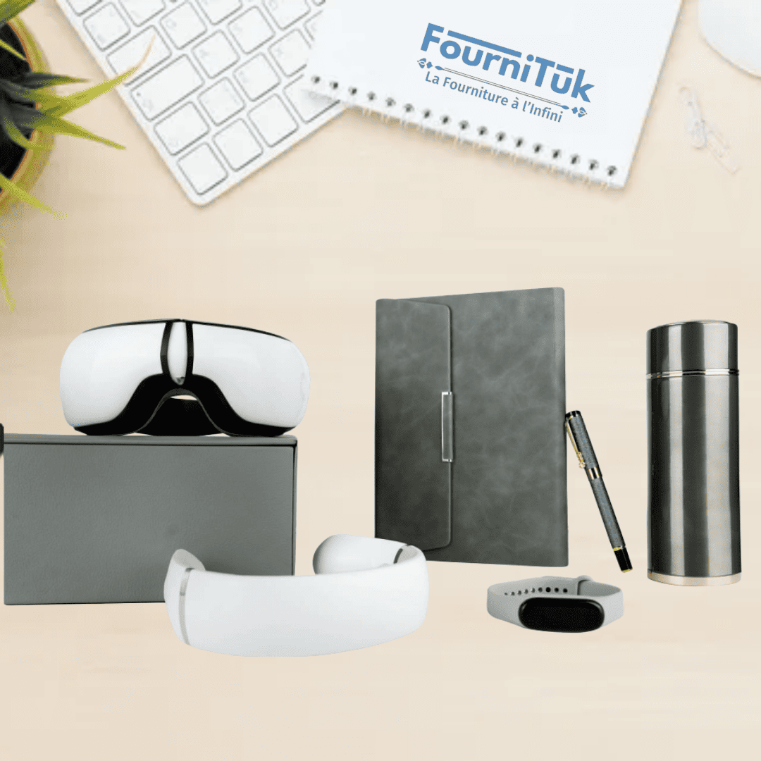 Coffret VIP 6 – Agenda Prestige 16x22 cm + Accessoires Premium | Idée Cadeau Entreprise