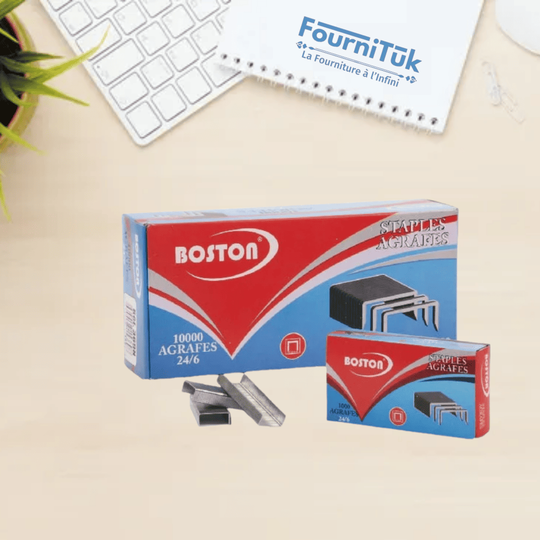 Agrafes 24/6 Chrome BOSTON || Fixation Durable & Qualité Professionnelle