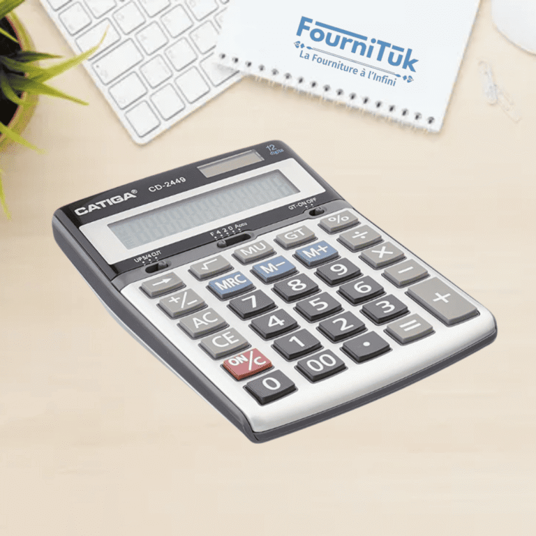 Machine à Calculer CATIGA 12 Chiffres – Calculatrice de Bureau Électronique – Réf. CD2449/12