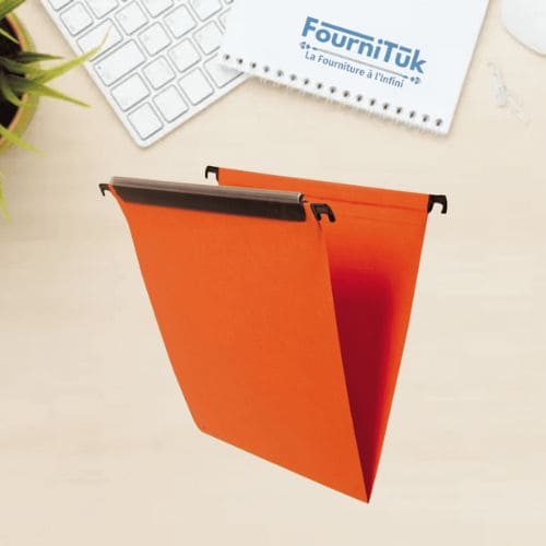 dossier suspendu 330 tiroir 25×31 cm en kraft orange