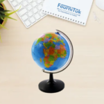Globe Terrestre de Bureau 14,2 cm – Rotation 360° – Petit Modèle