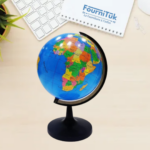 Globe Terrestre de Bureau 18,2 cm – Rotation 360° – Modèle Moyen