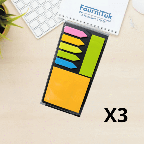 Set de Notes Adhésives & Index Colorés