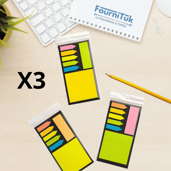Set de Notes Adhésives & Index Colorés