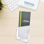 Porte Brochure 1/3 A4 Transparent – Présentoir Publicitaire Comptoir