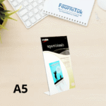 Porte Affiche A5 en L Portrait Transparent