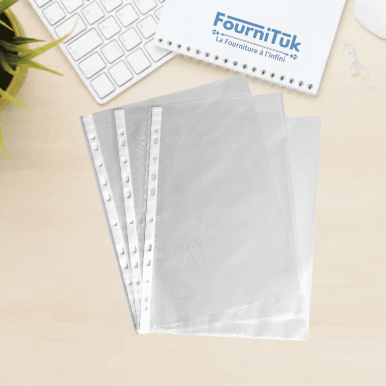 Pochette Perforée 40 Microns BOSTON – Transparente pour Classeur A4