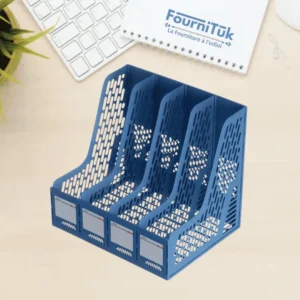 Boîte de Classement 4 Compartiments Pratt & Whitney – Porte-Revues PVC Bleu | Rangement Documents