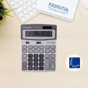 Calculatrice de Bureau CATIGA CD2373 – 12 Chiffres – Gris – Machine à Calculer