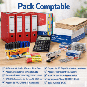 Pack Comptable Complet – Fournitures de Bureau Essentielles pour Professionnels