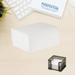 Recharge Bloc Cube 9x9 cm – 500 Feuilles – Papier 100g Blanc – Notes de Bureau