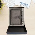 Coffret Notebook A5 Gris avec Stylo