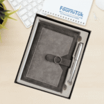 Coffret Notebook A5 Gris avec Stylo