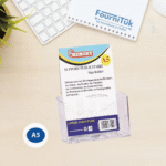 Support Publicitaire A5 Transparent MEMORY Réf 7156 | Porte Affiche de Bureau 210×297 mm