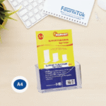 Support Publicitaire A4 Transparent MEMORY Réf 7156 | Porte Affiche de Bureau 210×297 mm