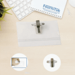 Porte Badge PVC Transparent avec Épingle