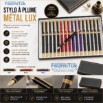 Stylo à Plume Métal Lux Réf 3311 – Stylo Premium Élégant avec Finition Dorée