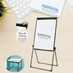 Tableau de Conférence Magnétique 60x90 cm – Paperboard Professionnel Pliable pour Réunions & Formations