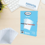 Paquet de 100 Pochettes Perforées HI-PRO EH303A8 – 80 Microns – 11 Trous – Format A4 Transparent