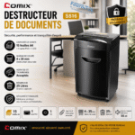 Destructeur de Documents COMIX S516 – Coupe Croisée 4×35 mm