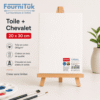 Toile avec Chevalet 20x30 cm – Toile en Coton 280g/m² sur Châssis Bois