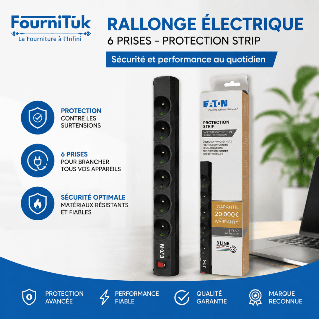 Multiprise Parafoudre EATON 6 Prises