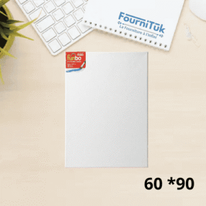 Tableau de Dessin Blanc 60x90 cm – Toile Canvas Haute Qualité 380 g/m² pour Peinture et Art