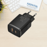 Chargeur Rapide 20W USB-C PD + USB-A QC 3.0 PLUSTAR – Noir & Blanc