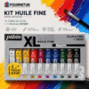 Kit Peinture à l'Huile Fine XL Pébéo – 10 Tubes de 20 ml + 1 Pinceau Offert