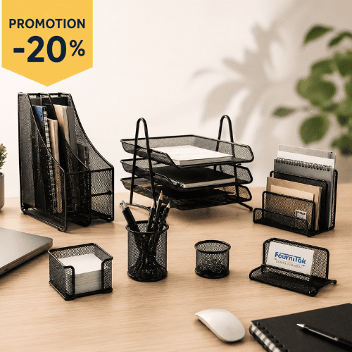 Ensemble de Bureau 7 Pcs Métal Promo