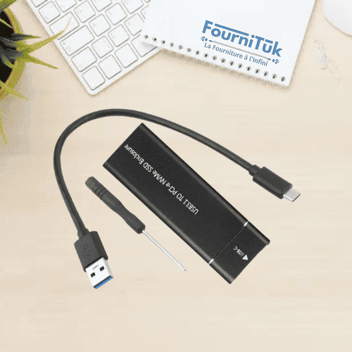 Boîtier SSD NVMe M.2 vers USB 3.1 Type-C